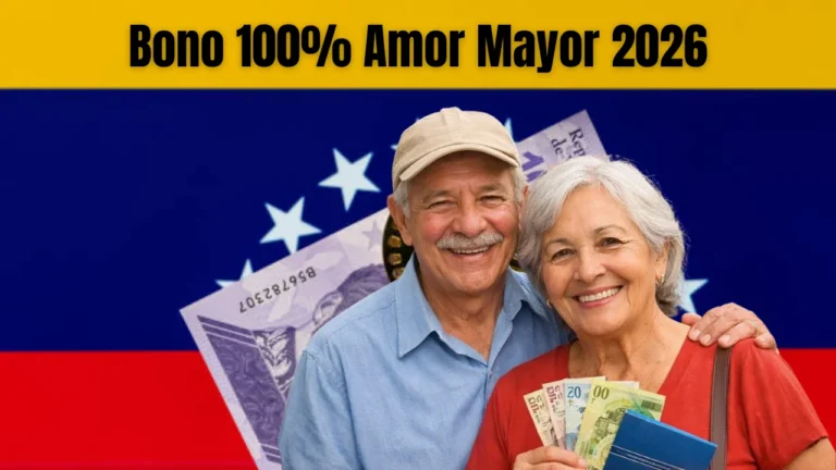 Bono 100% Amor Mayor 2026