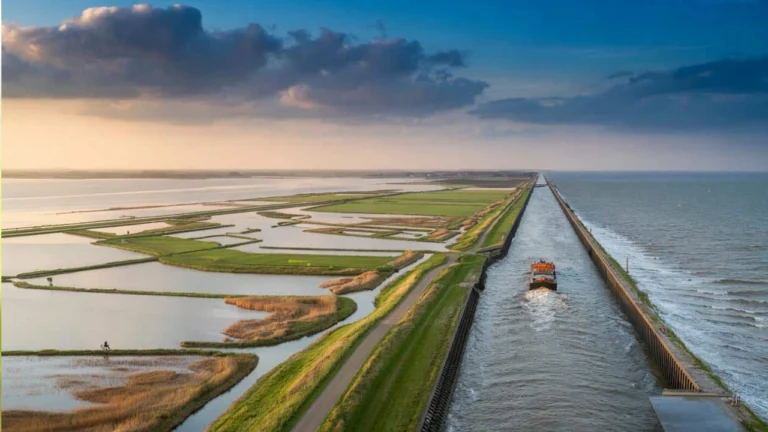 By diverting entire rivers for more than a decade