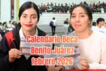 Calendario Beca Benito Juárez febrero 2026
