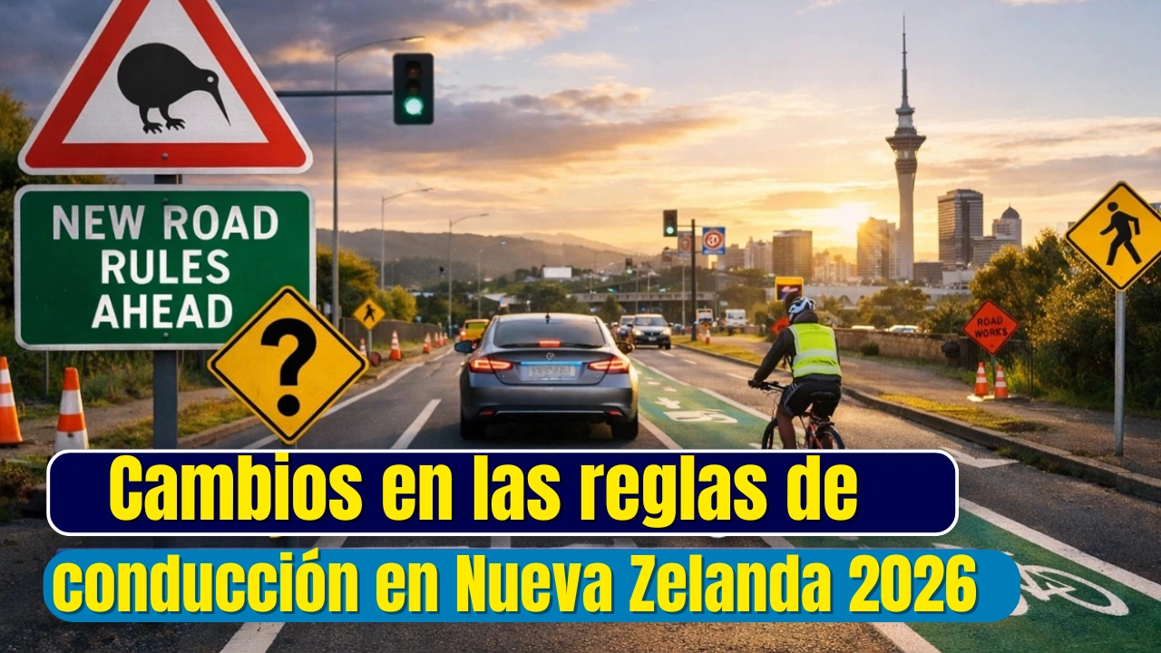 Cambios en las reglas de conducción en Nueva Zelanda 2026