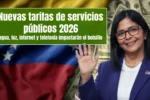 Nuevas tarifas de servicios públicos 2026