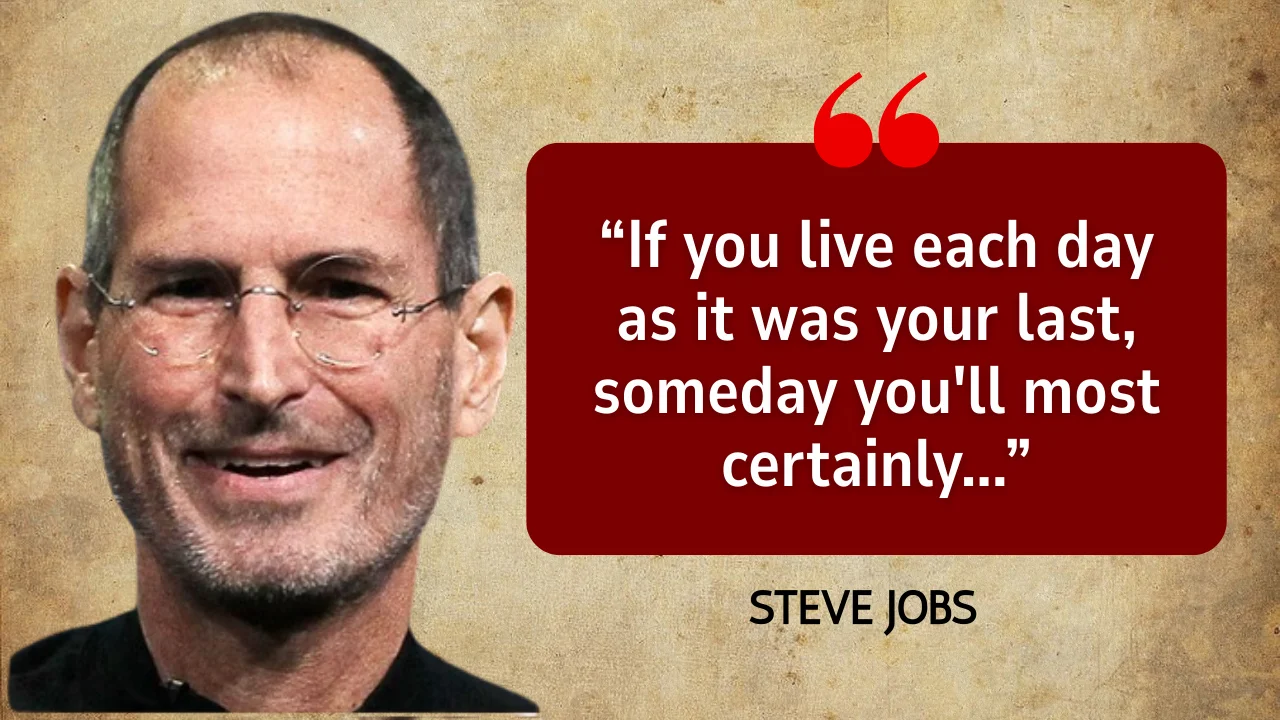 Quote of the Day by Steve Jobs