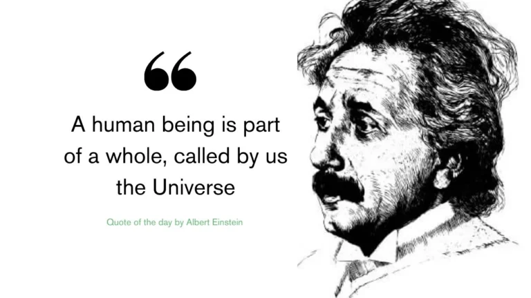 Quote of the day by Albert Einstein