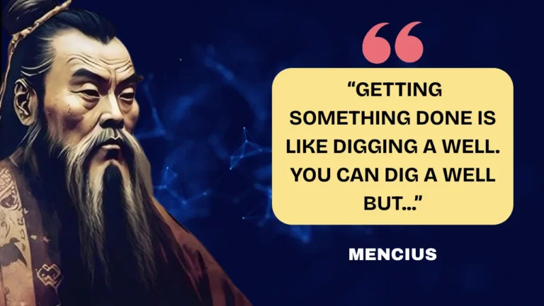 Quote of the day by Mencius
