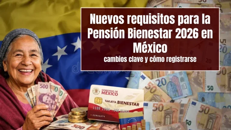 Requisitos Pensión Bienestar 2026