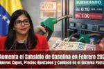 Subsidio de Gasolina febrero 2026