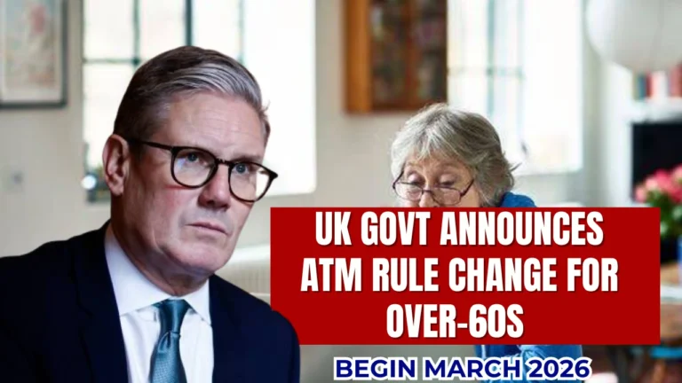 UK Govt Announces ATM Rule Change for Over-60s