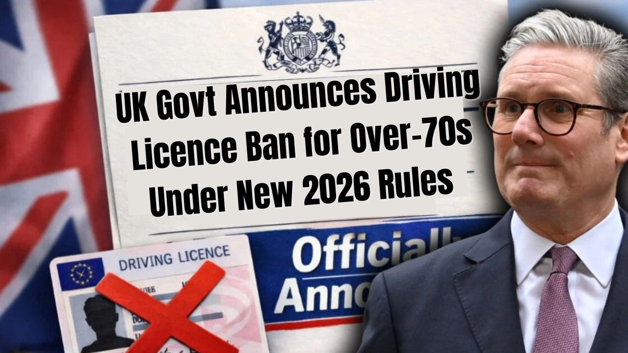 UK Govt Announces Driving Licence Ban for Over-70s Under New 2026 Rules – Details Explained