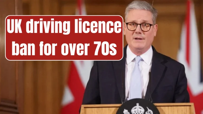 UK driving licence ban for over 70s