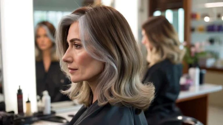 gray hair melting technique